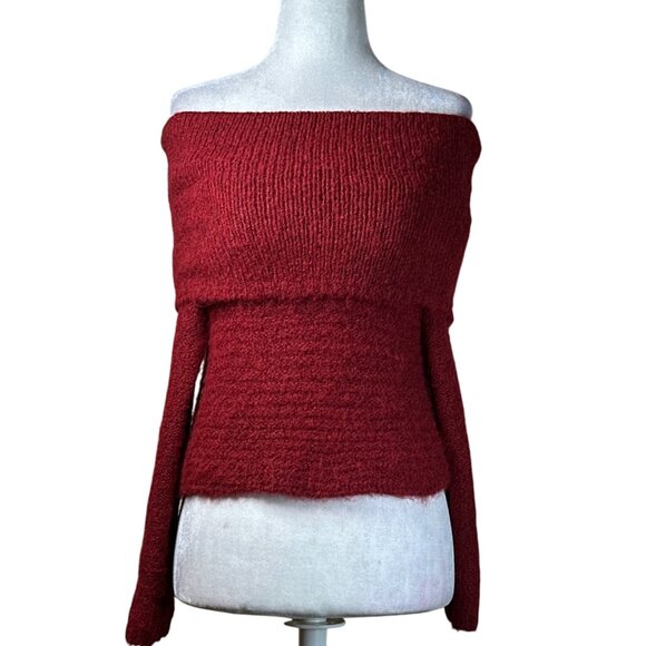 4th & Reckless Krissy Top in Red UK 6 / US XSmall New Womens Knit Sweater - Picture 4 of 8